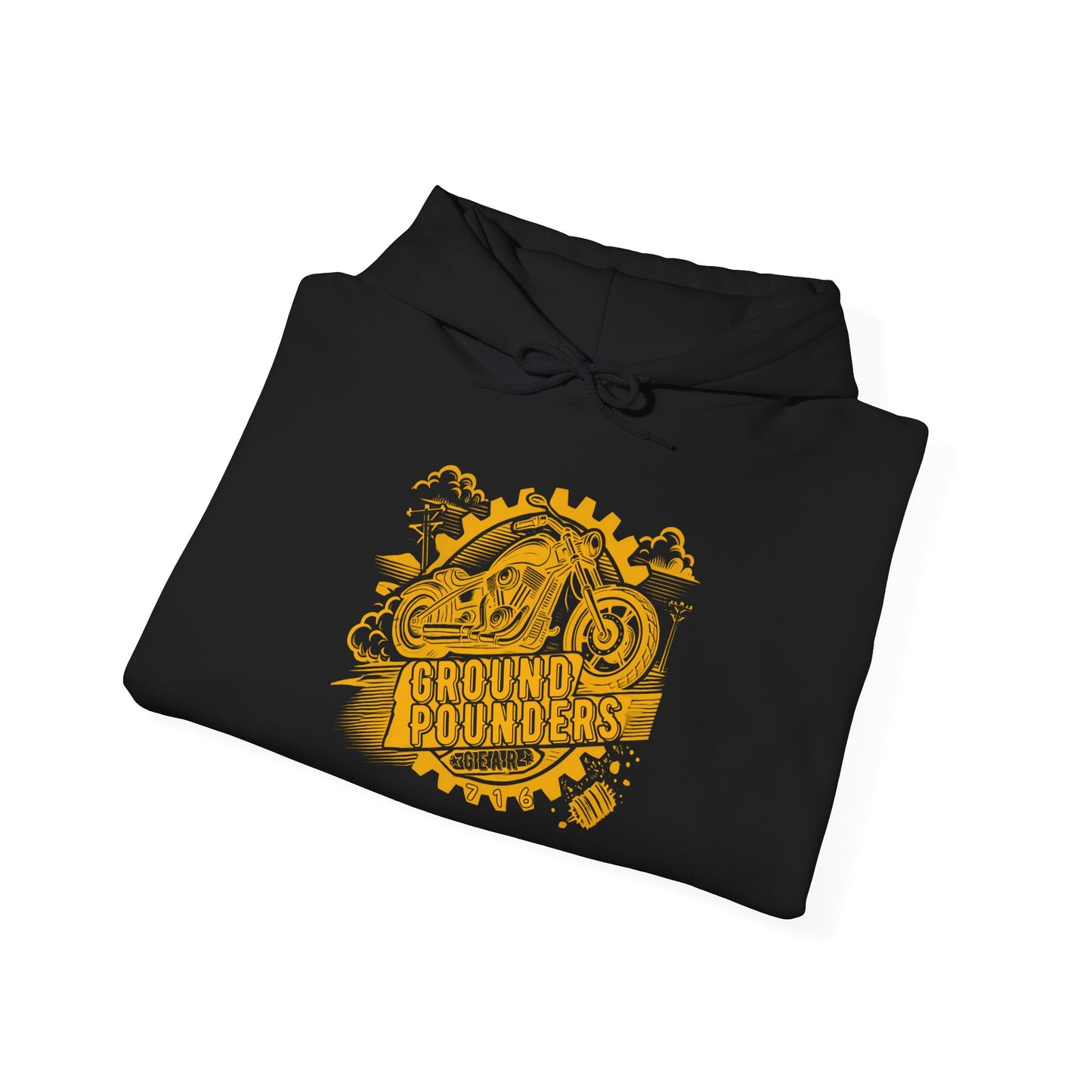 Ground Pounders™  OTG Hoodie Gold/Black