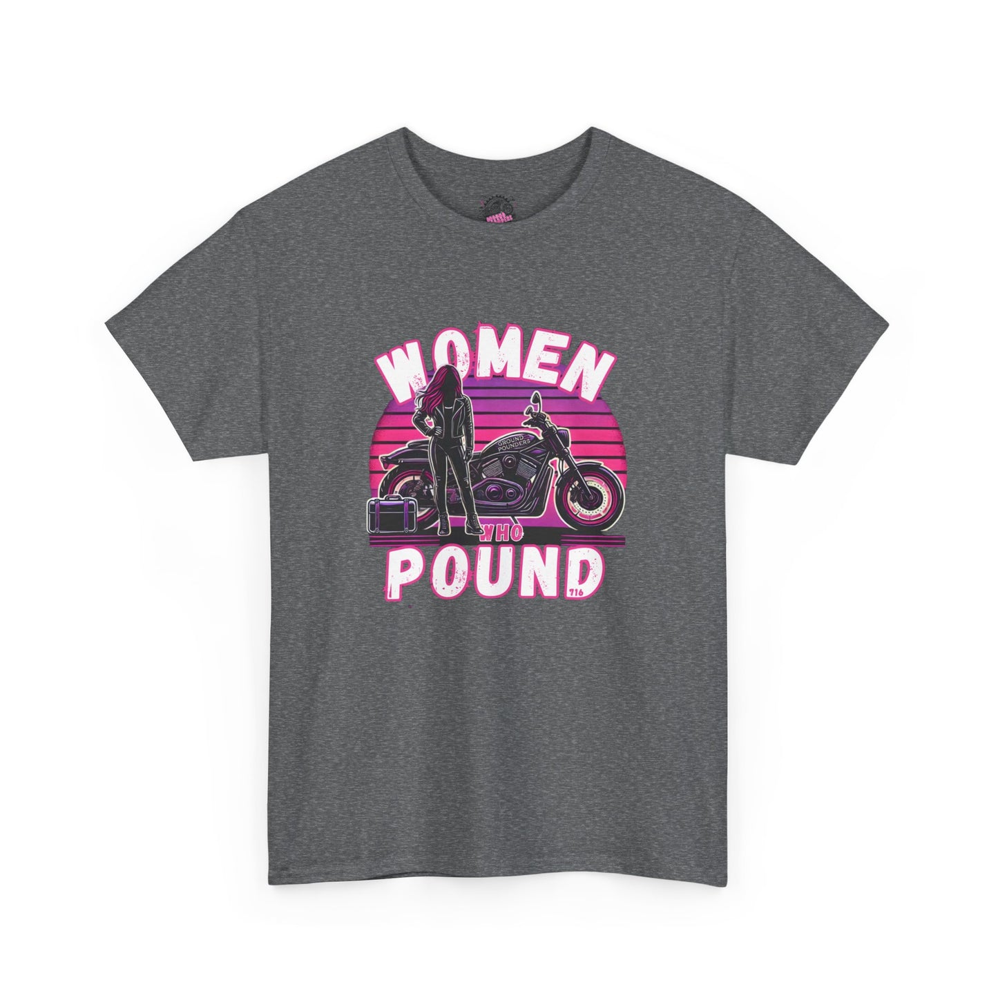 Biker Tee: Women Who Pound Pink/Purple