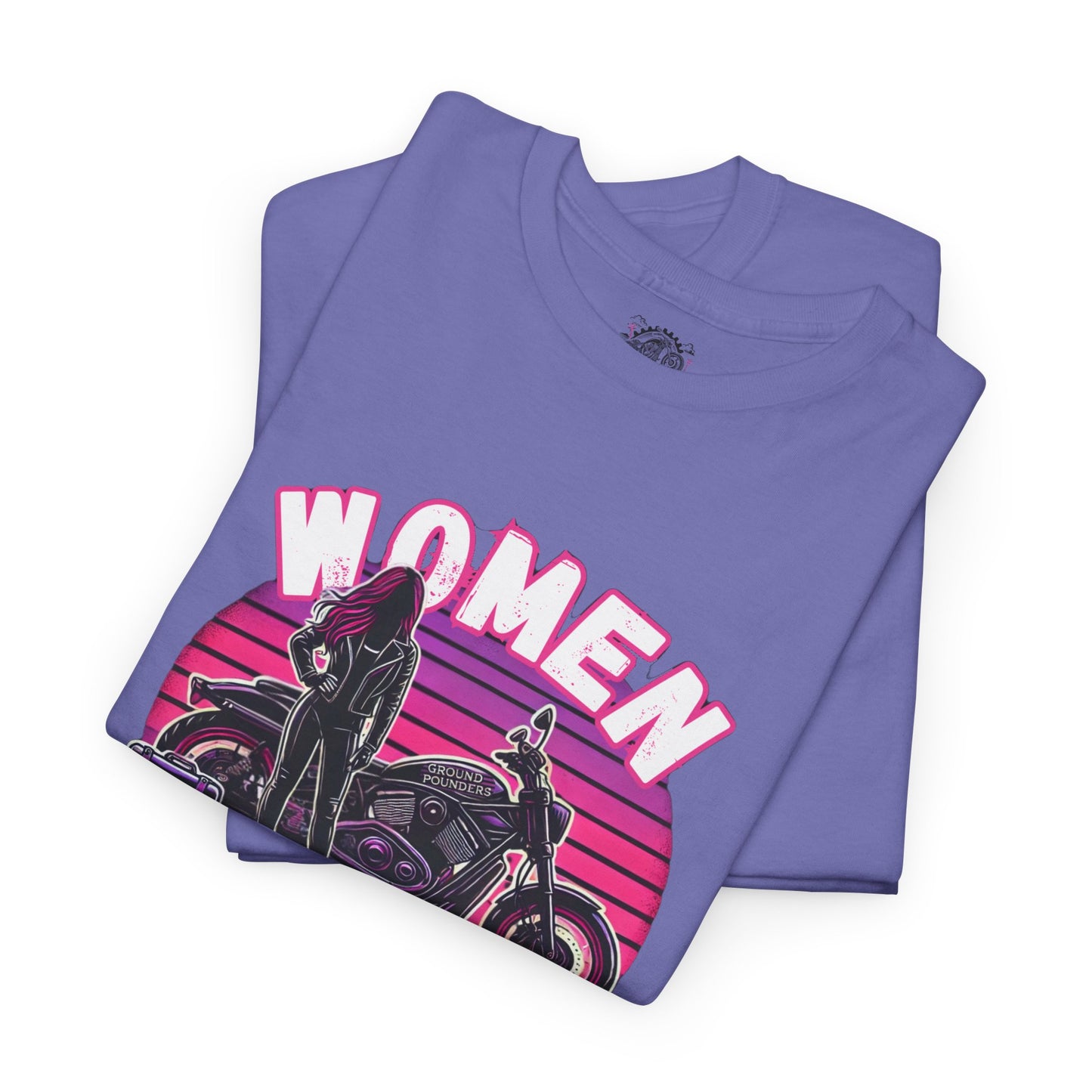 Biker Tee: Women Who Pound Pink/Purple