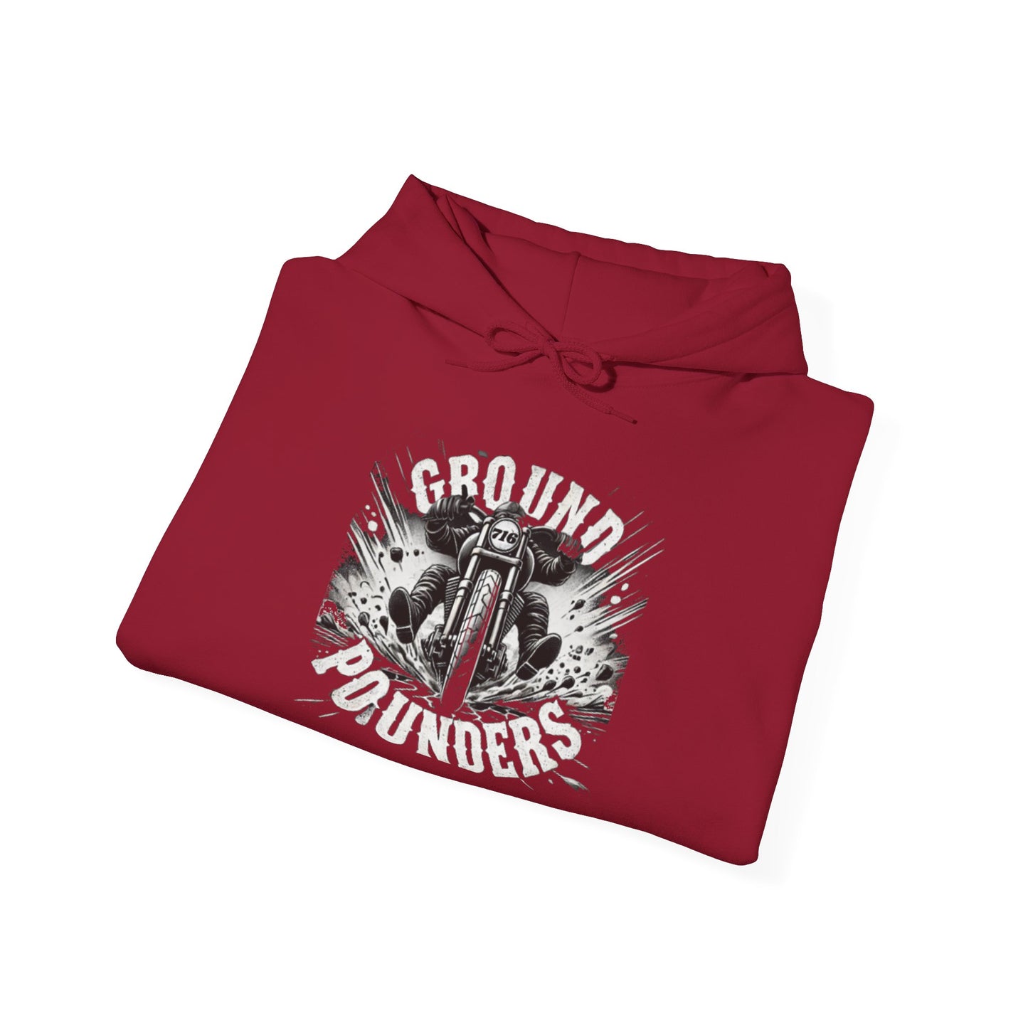 Biker Hoodie: Ground Pounders Asphalt Crush