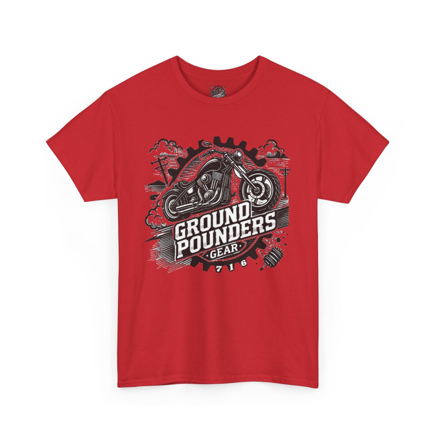 Copy of Biker Tee: Ground Pounders Logo