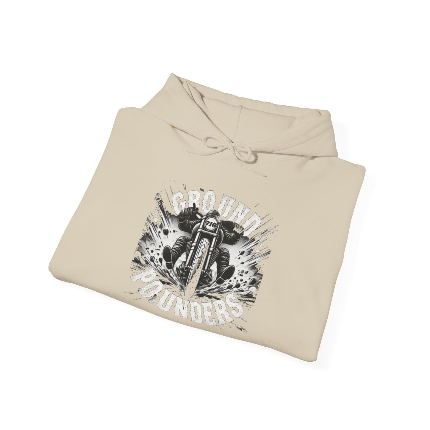 Biker Hoodie: Ground Pounders Asphalt Crush