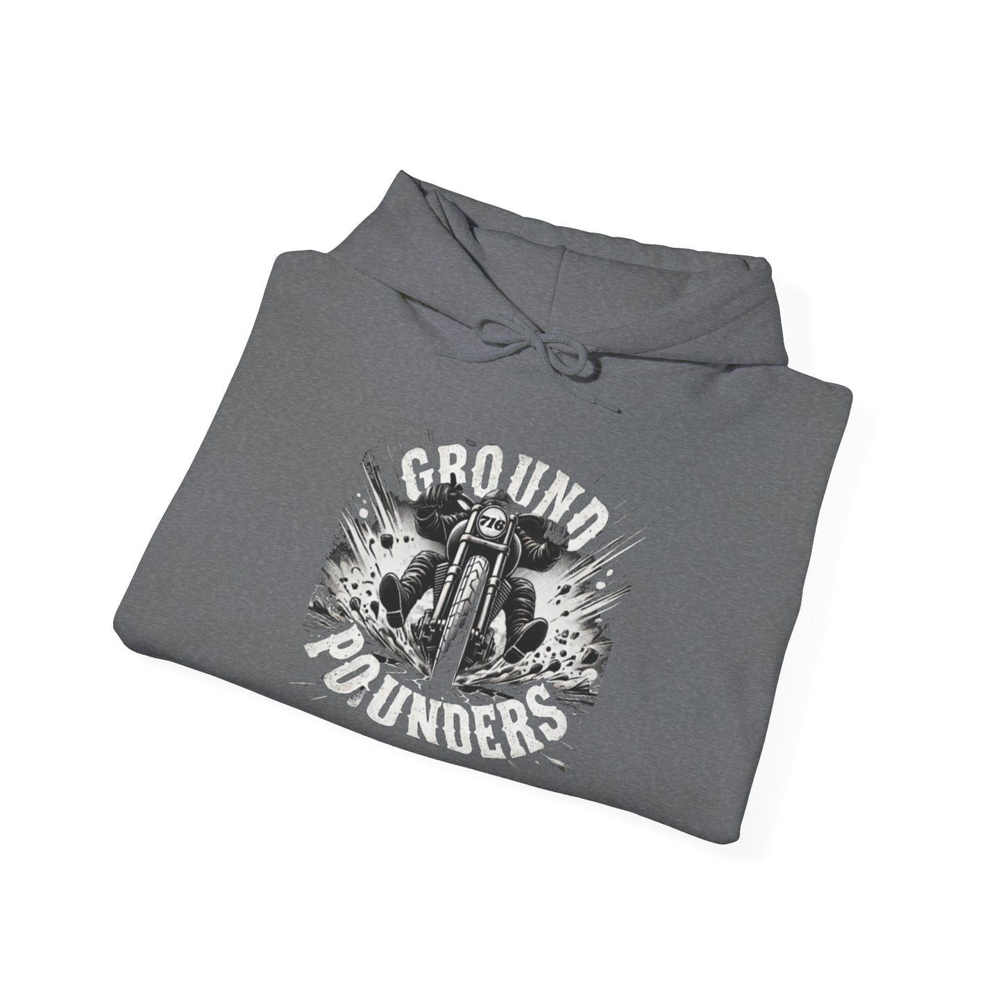 Biker Hoodie: Ground Pounders Asphalt Crush