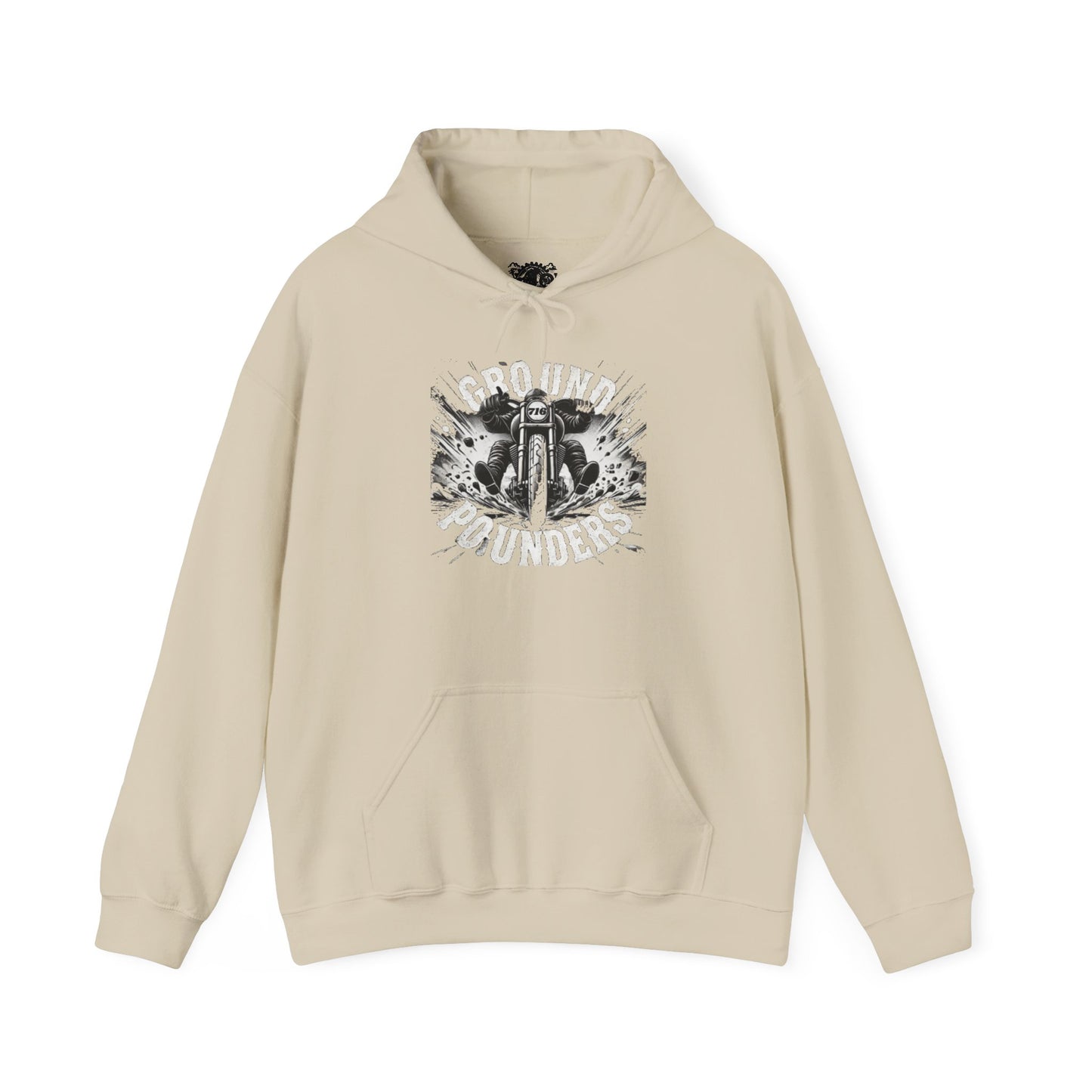 Biker Hoodie: Ground Pounders Asphalt Crush
