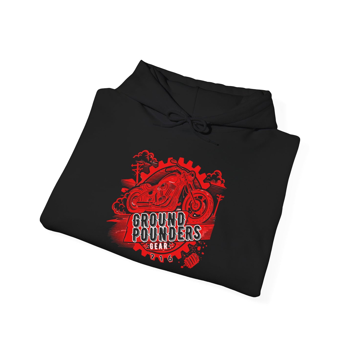 Ground Pounders™   OTG Hoodie Red/Black