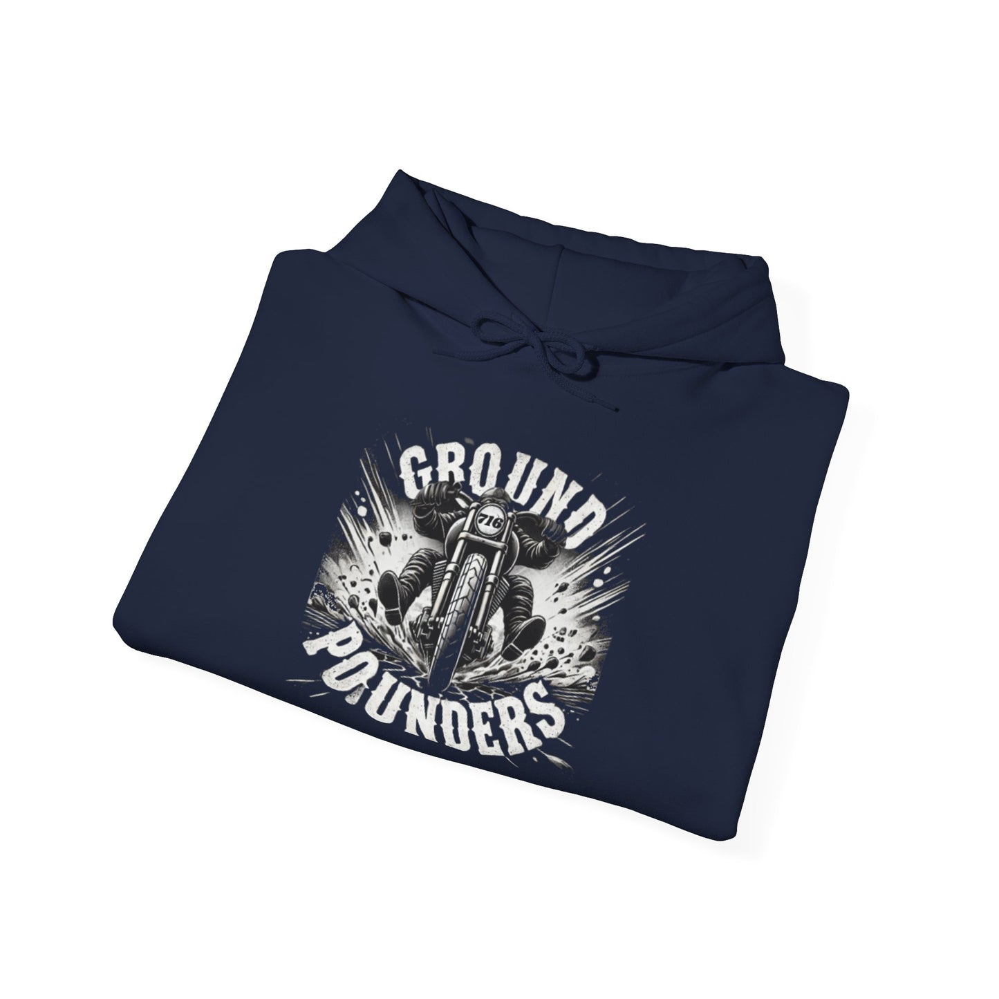 Biker Hoodie: Ground Pounders Asphalt Crush