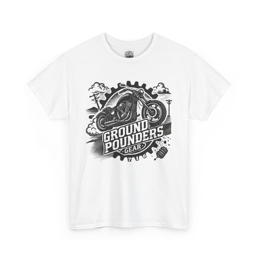 Biker Tee: Ground Pounders Logo