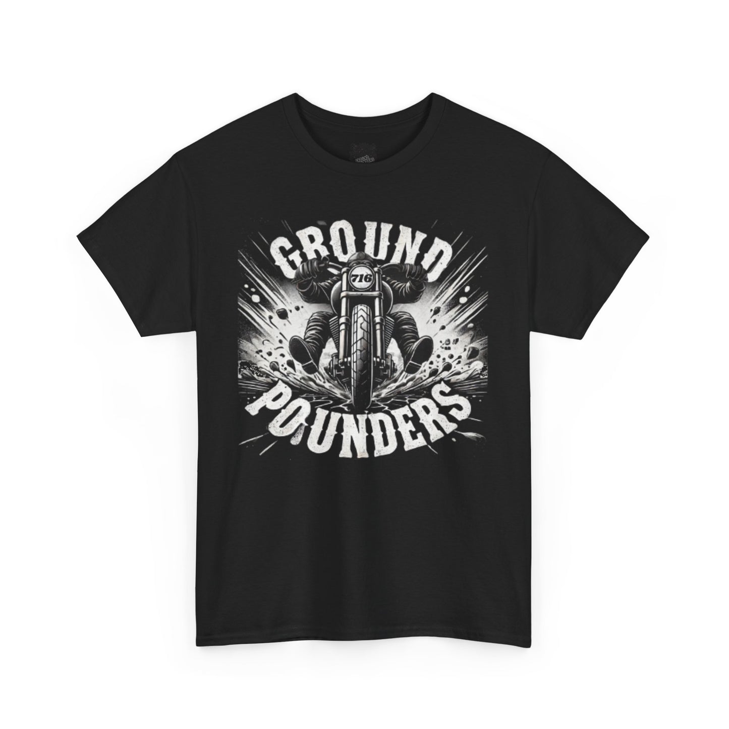 Biker Tee: Ground Pounder Asphalt Smash