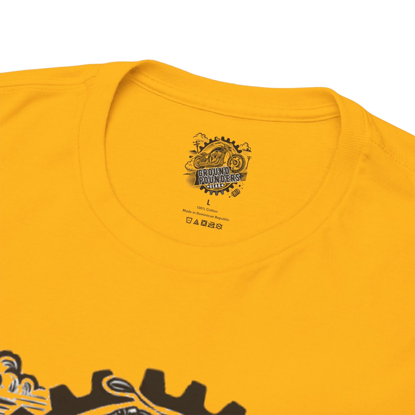 Biker Tee: Ground Pounders Logo