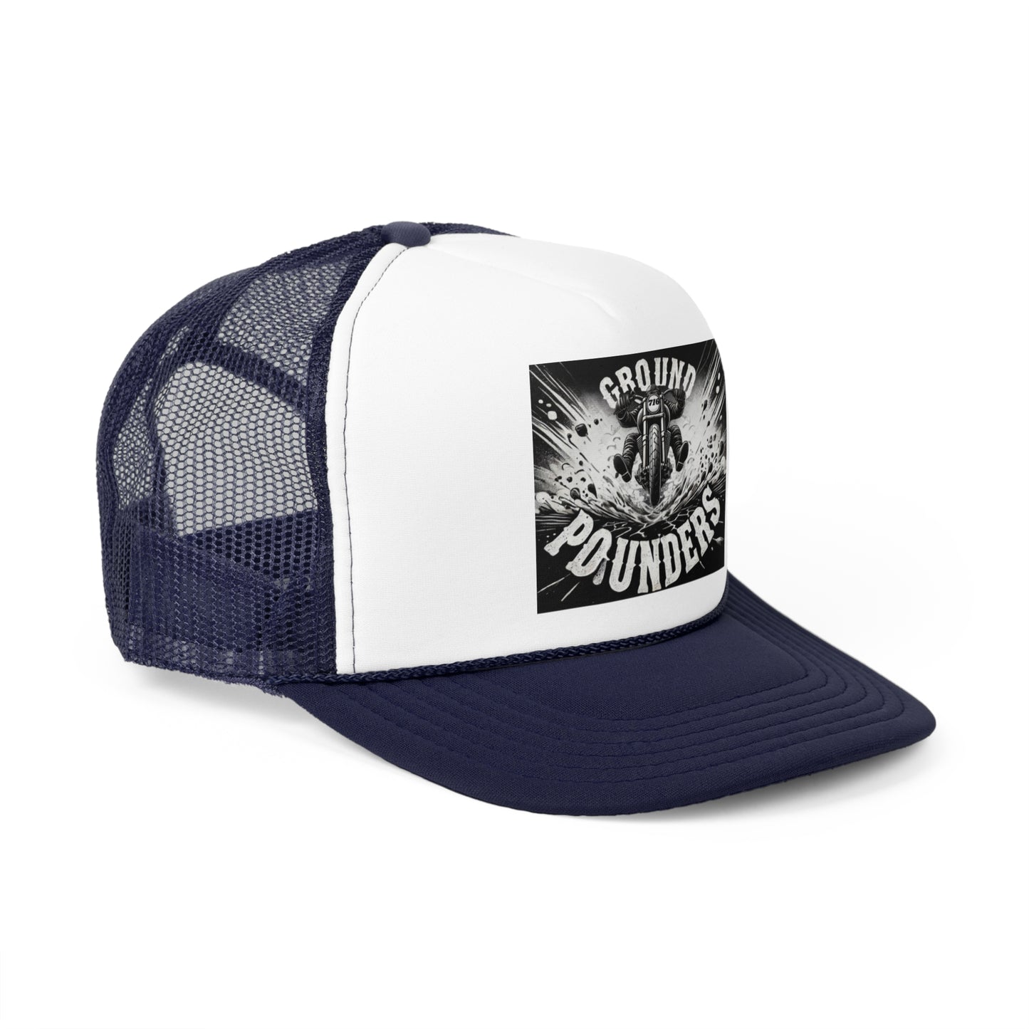 Biker Hat: Ground Pounders Asphalt Crush