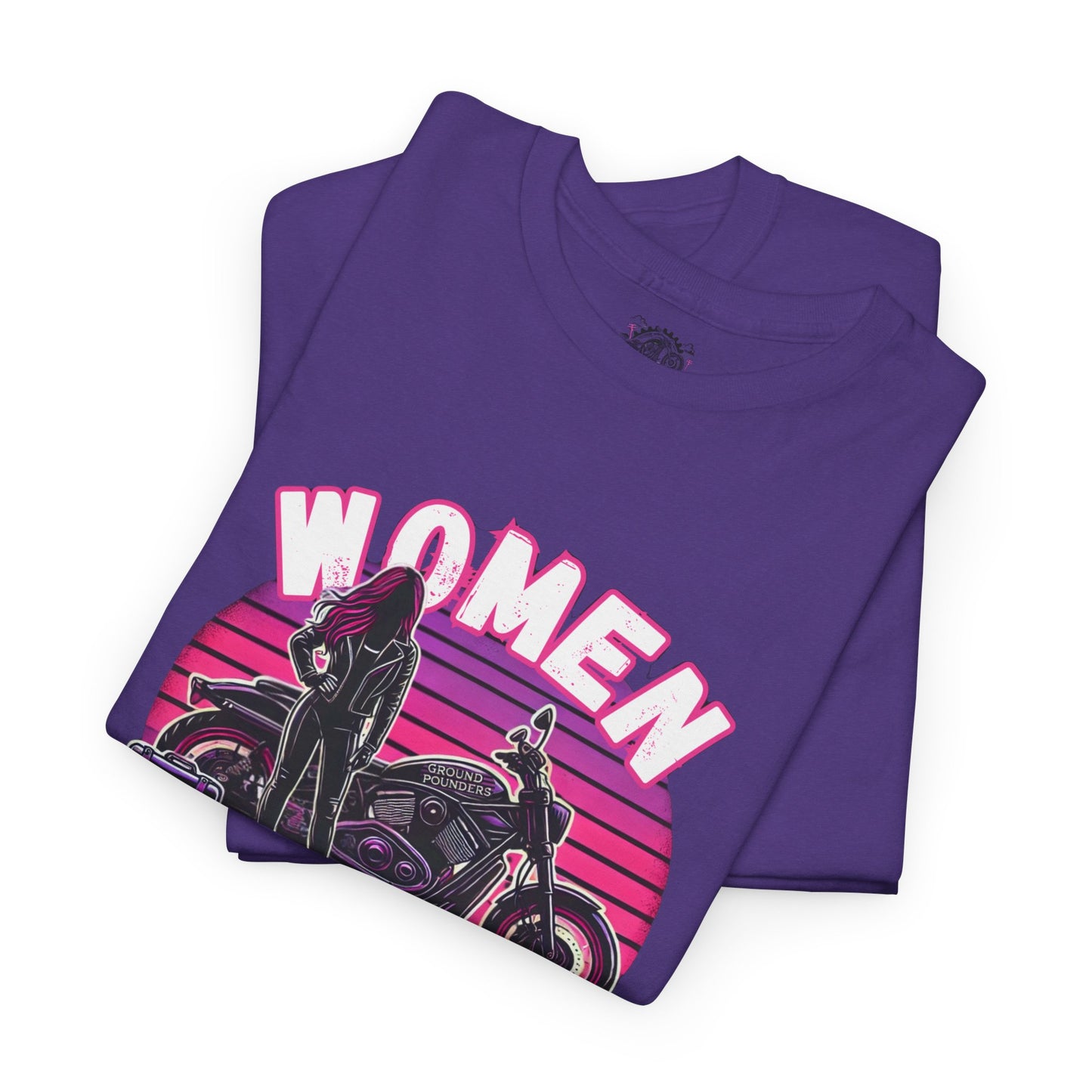 Biker Tee: Women Who Pound Pink/Purple