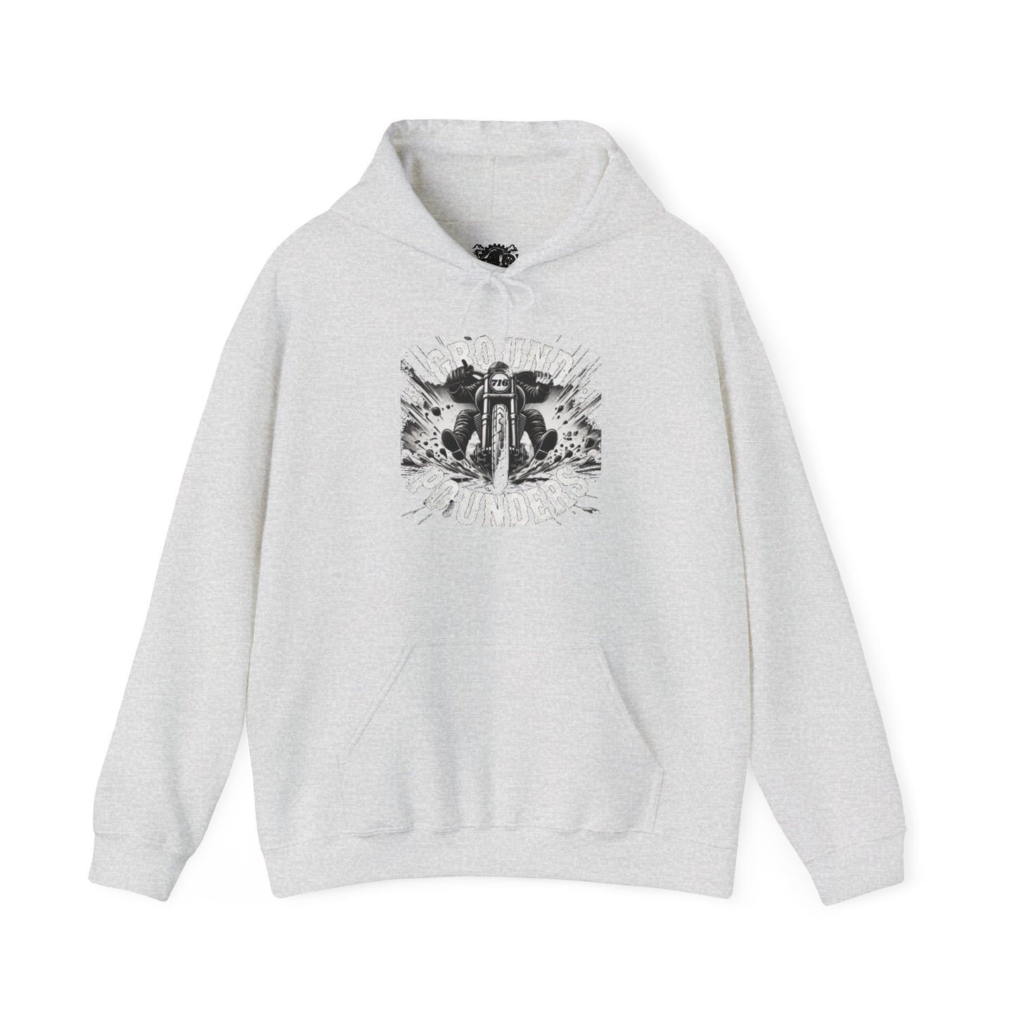 Biker Hoodie: Ground Pounders Asphalt Crush