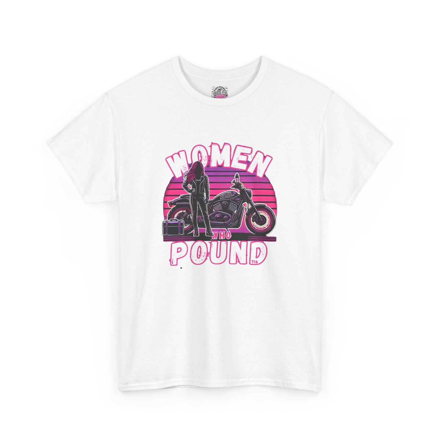 Biker Tee: Women Who Pound Pink/Purple