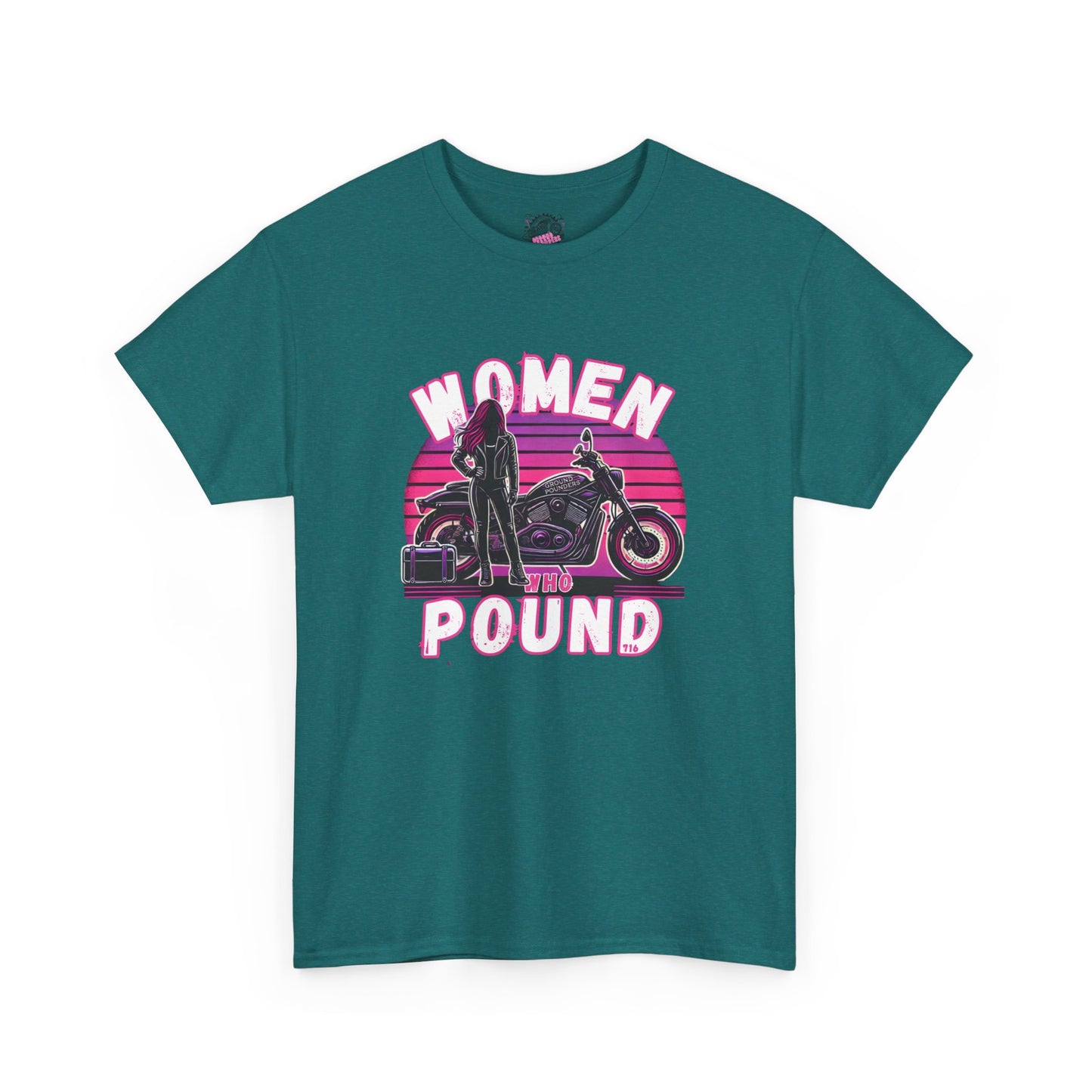 Biker Tee: Women Who Pound Pink/Purple