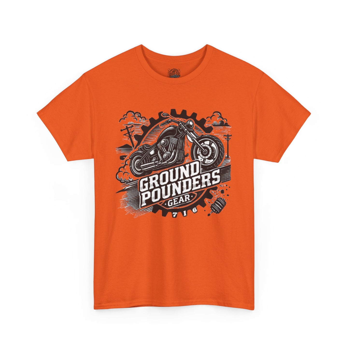 Biker Tee: Ground Pounders Logo