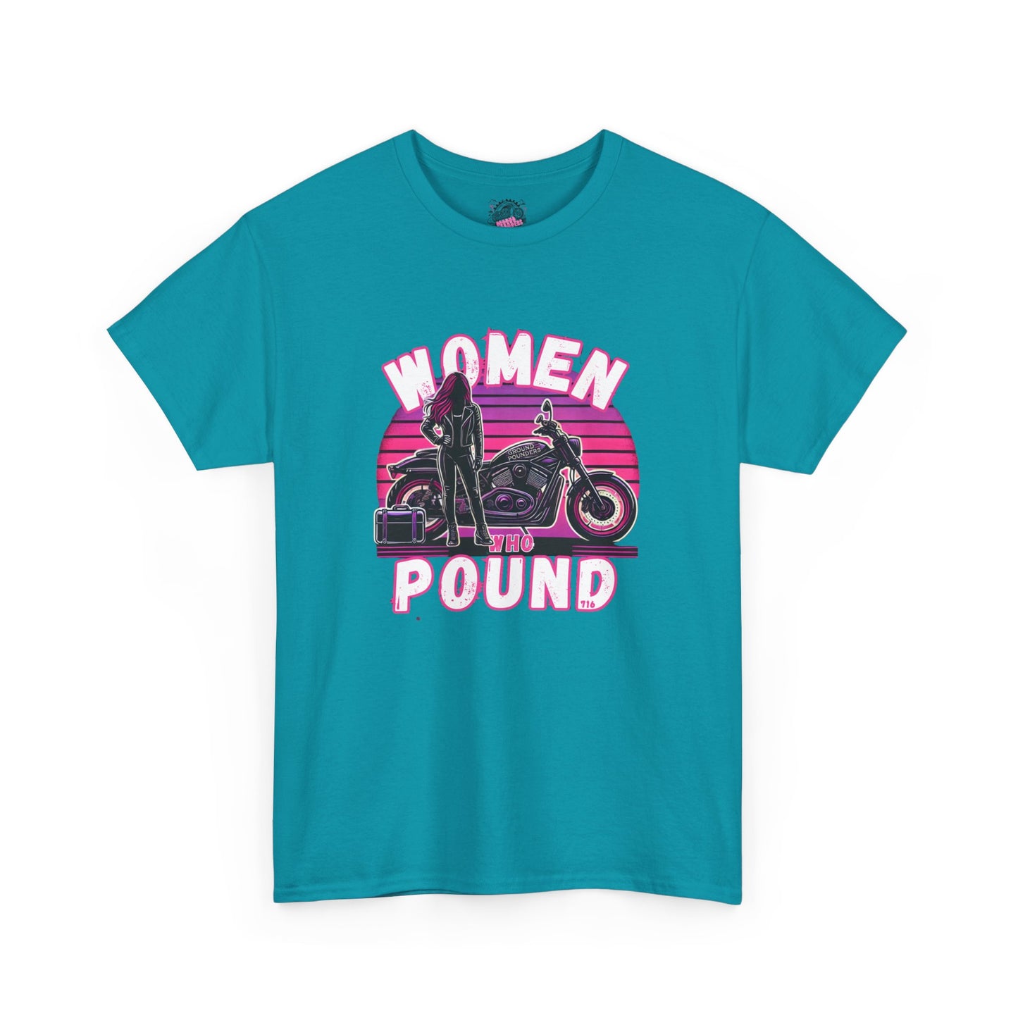 Biker Tee: Women Who Pound Pink/Purple