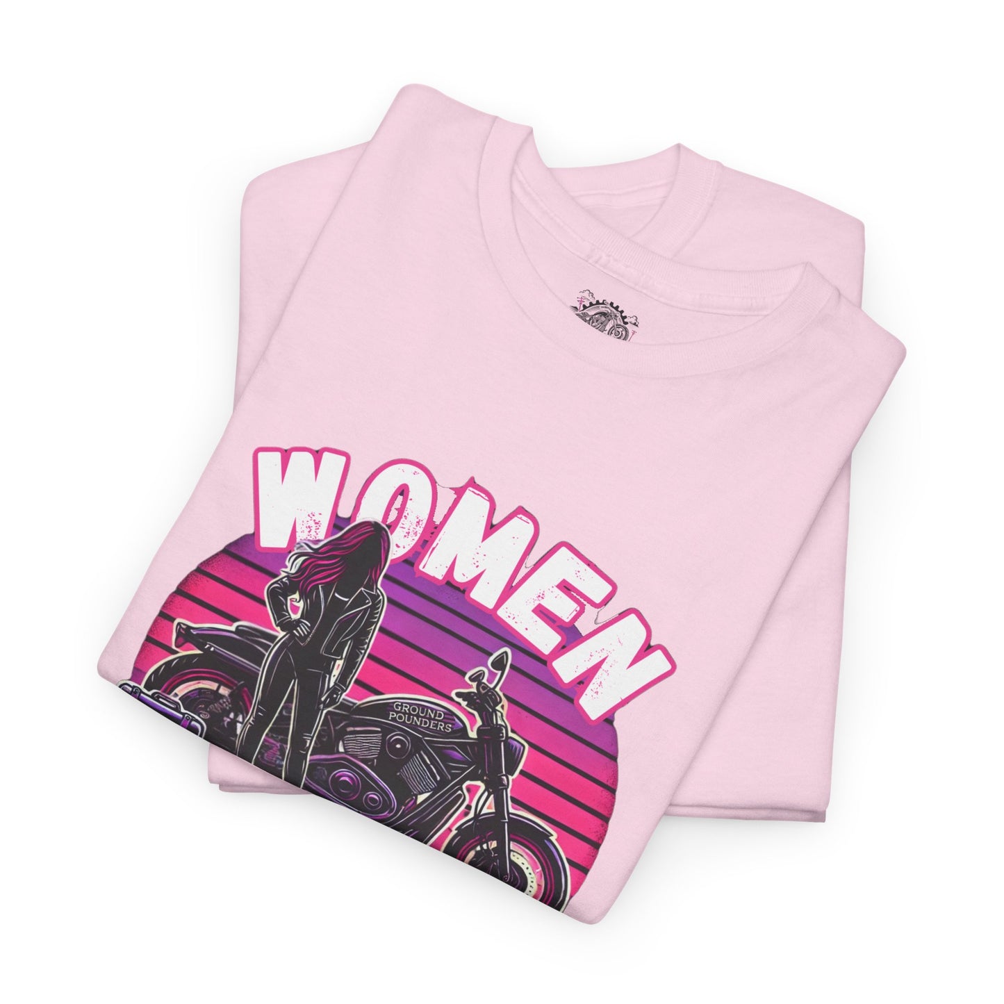 Biker Tee: Women Who Pound Pink/Purple