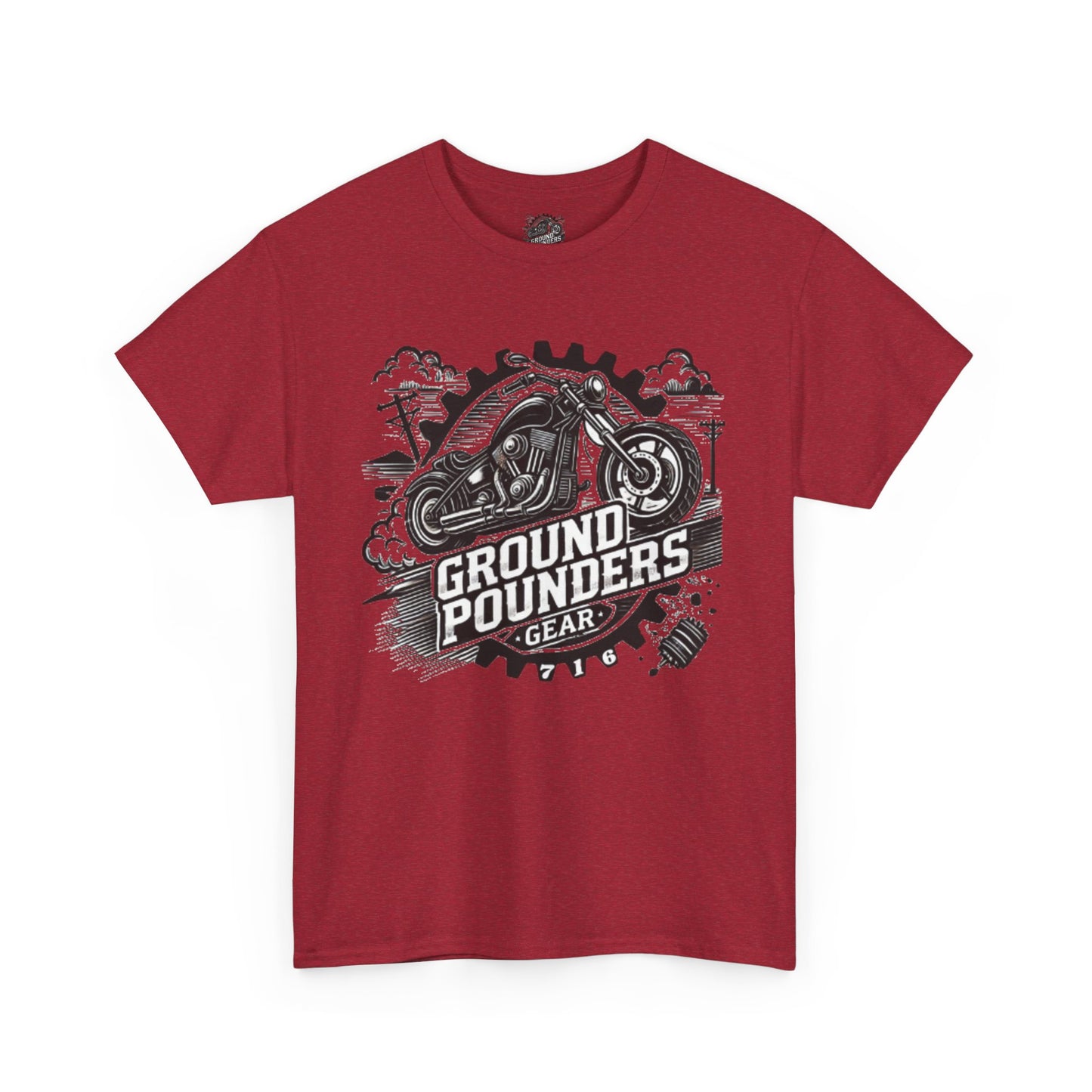 Copy of Biker Tee: Ground Pounders Logo