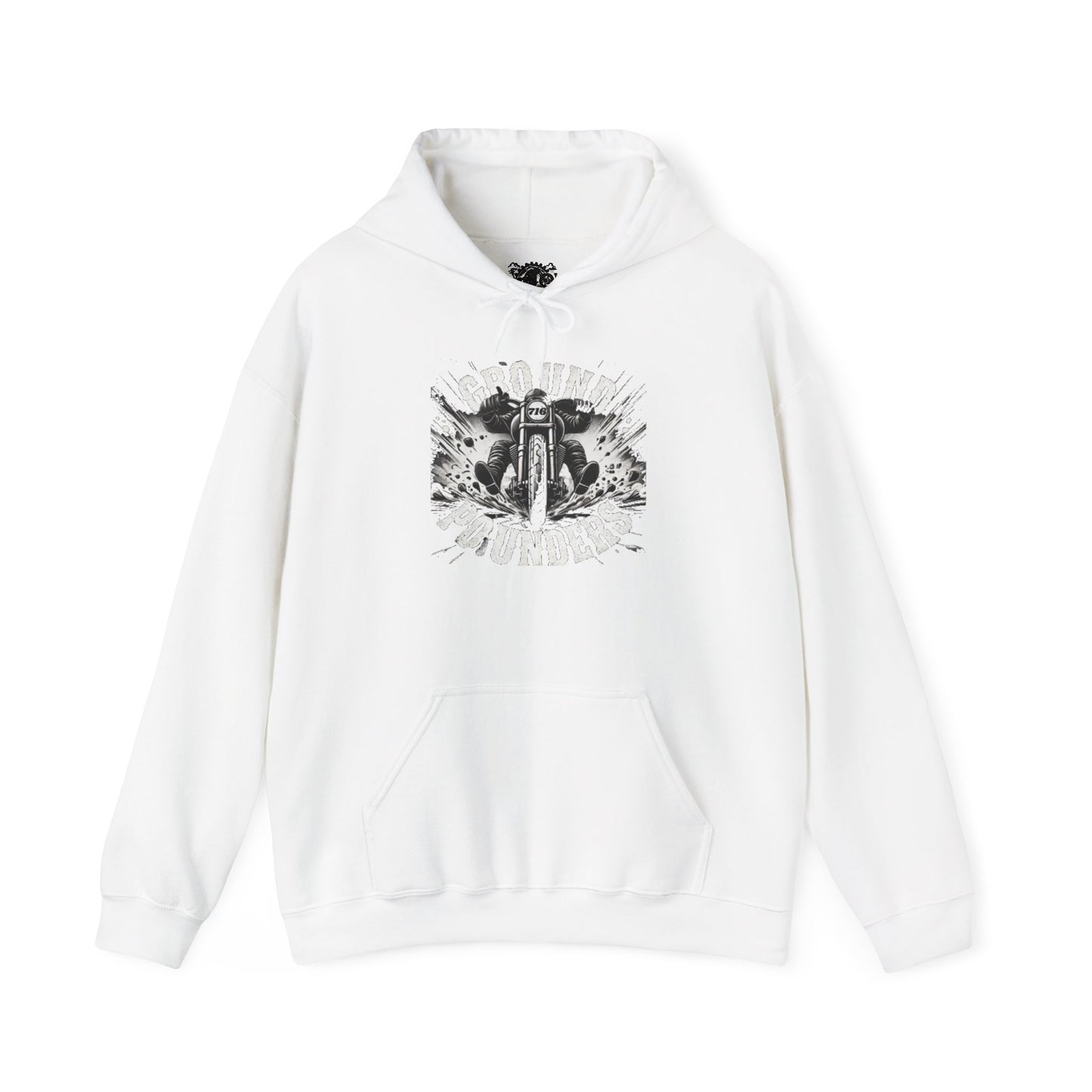 Biker Hoodie: Ground Pounders Asphalt Crush