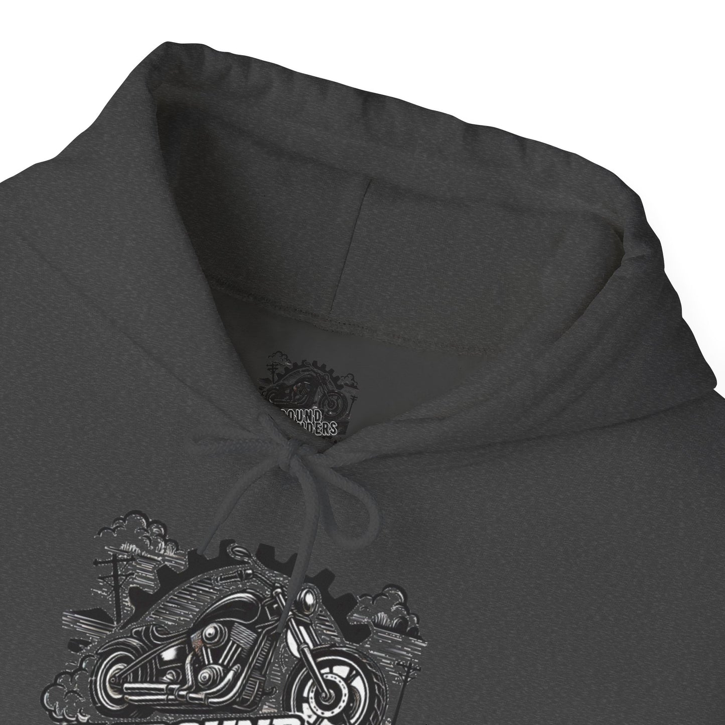 Biker Hoodie: Ground Pounders Smoke