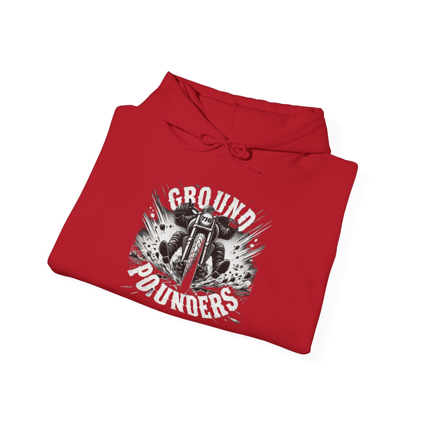 Biker Hoodie: Ground Pounders Asphalt Crush