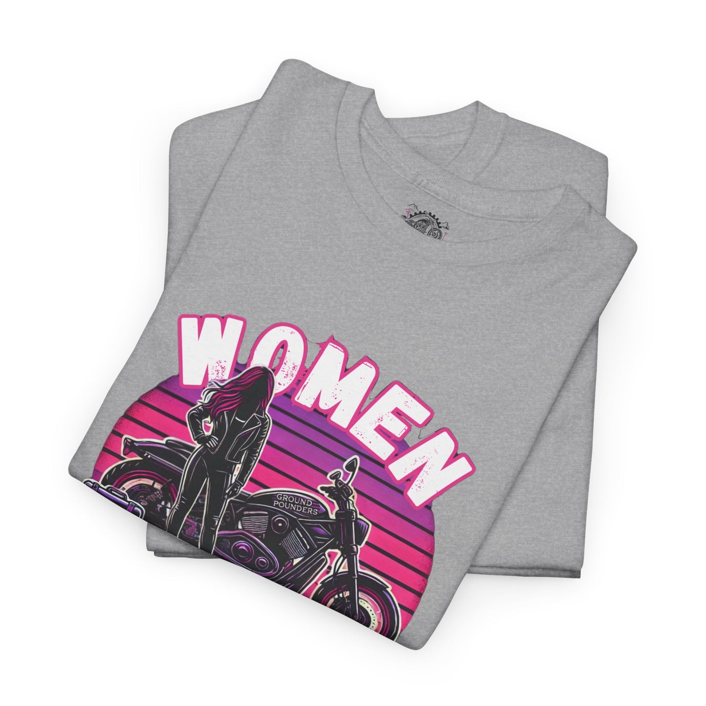 Biker Tee: Women Who Pound Pink/Purple