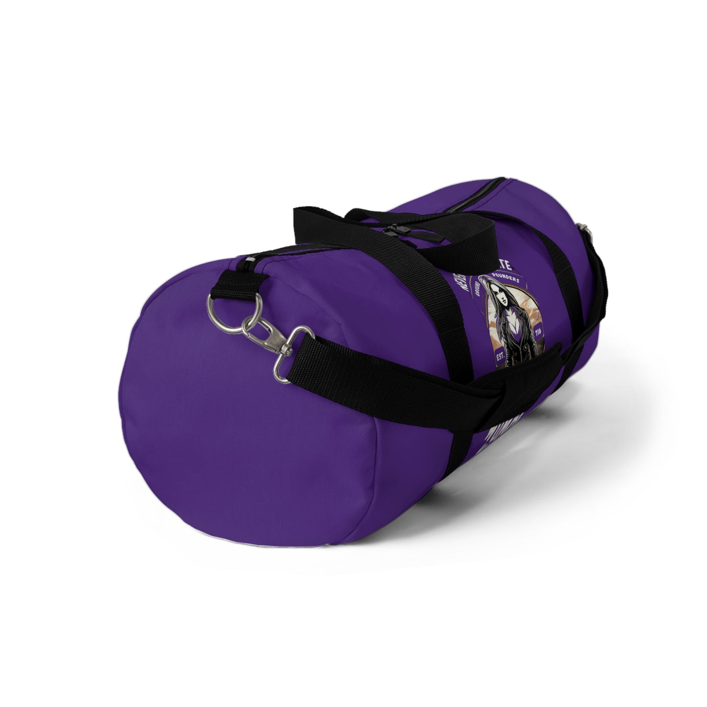 Biker Duffel: Never Underestimate Purple