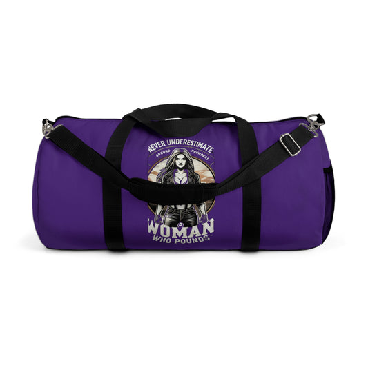 Biker Duffel: Never Underestimate Purple