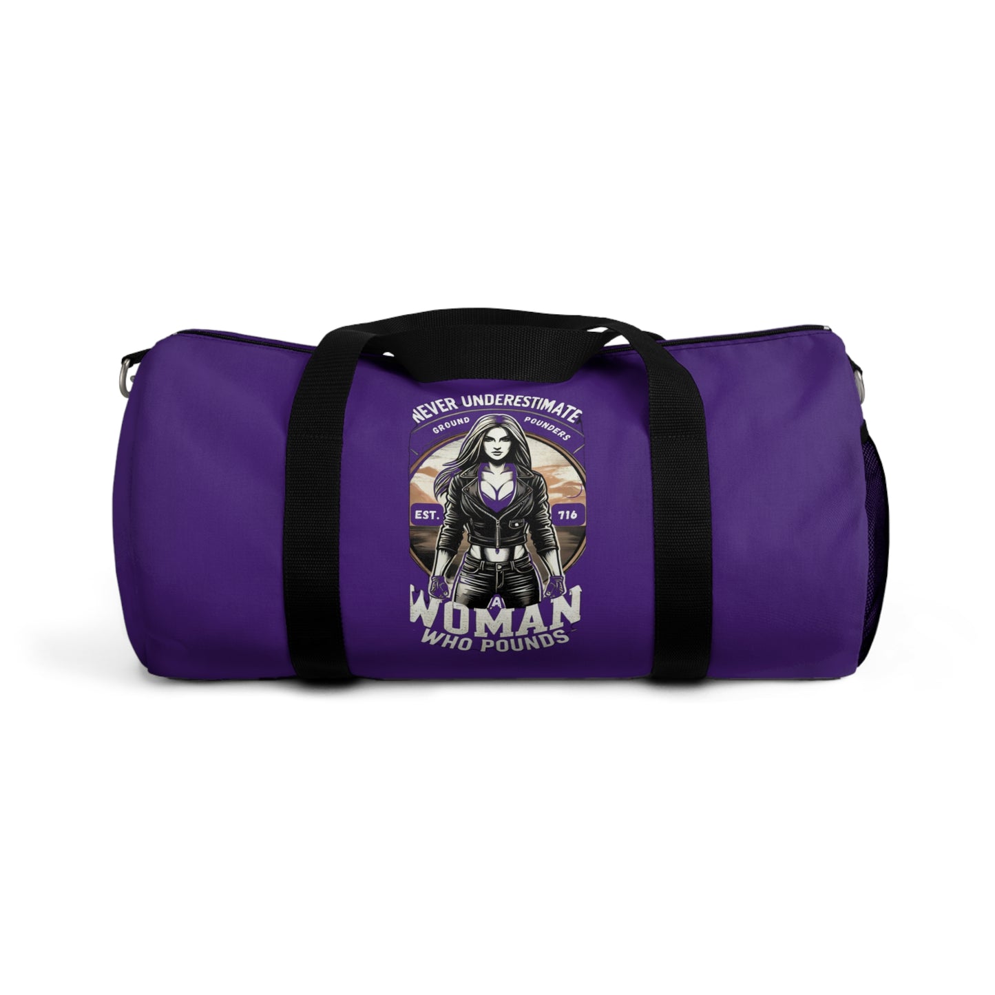 Biker Duffel: Never Underestimate Purple