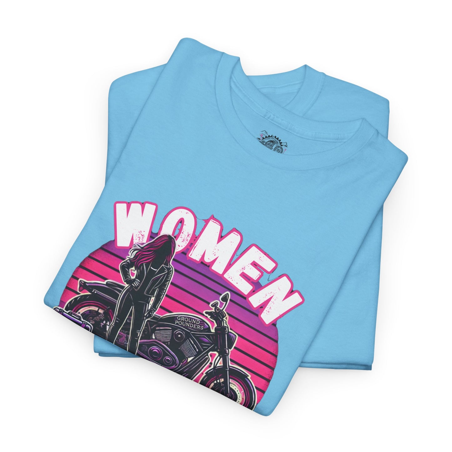 Biker Tee: Women Who Pound Pink/Purple