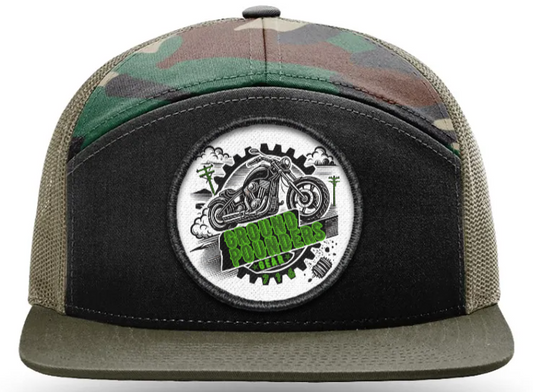 716 PATCH TRUCKER HAT - ARMY GREEN